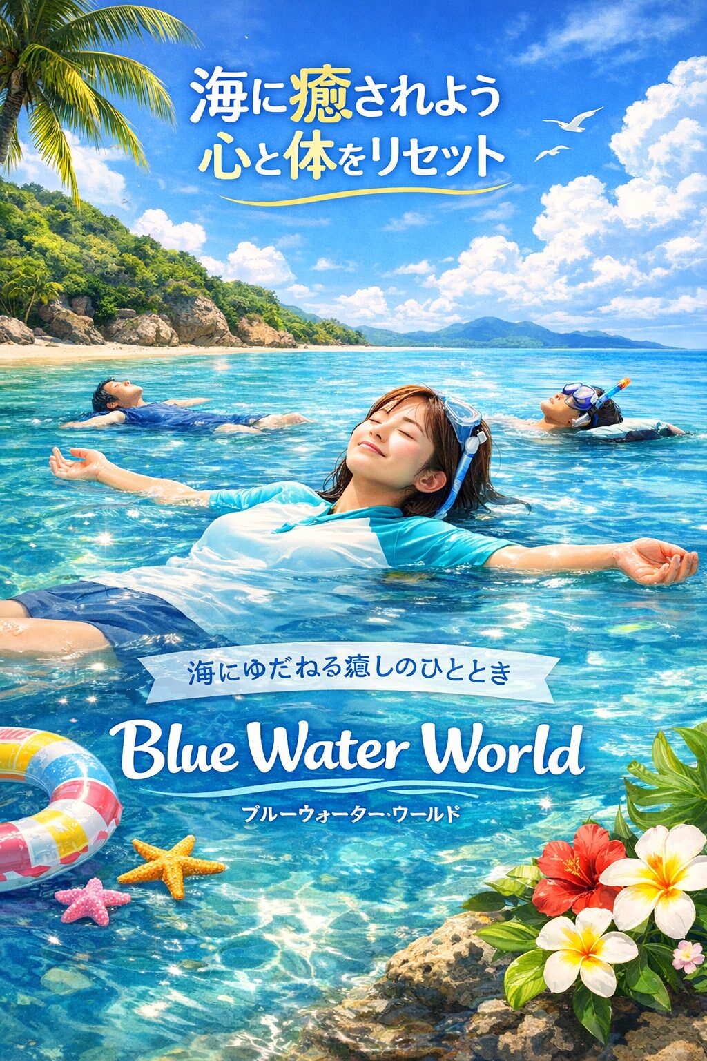 海にゆだねる癒しのひととき